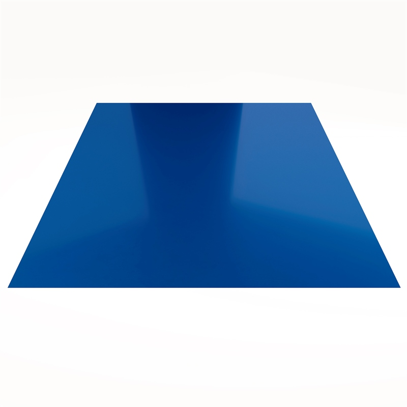 Гладкий лист Гладкий полиэстер RAL 5005 (Синий) 1800*1250*0,55 односторонний ламинированный