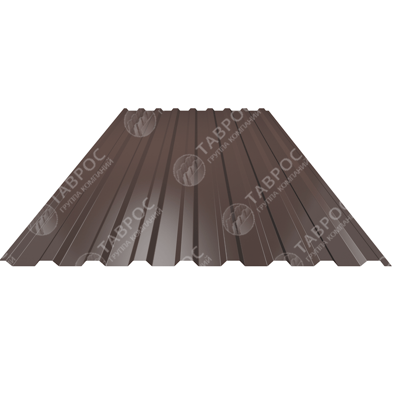 Профнастил Н-20 Гладкий полиэстер RAL 8017 (Шоколадно-коричневый) 1800*1150*0,35 односторонний