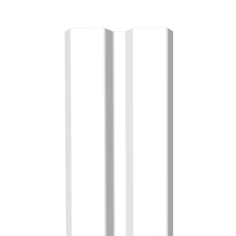

Металлический штакетник Гладкий полиэстер RAL 9003 (Белый) 1800*87*0,45 односторонний Прямой