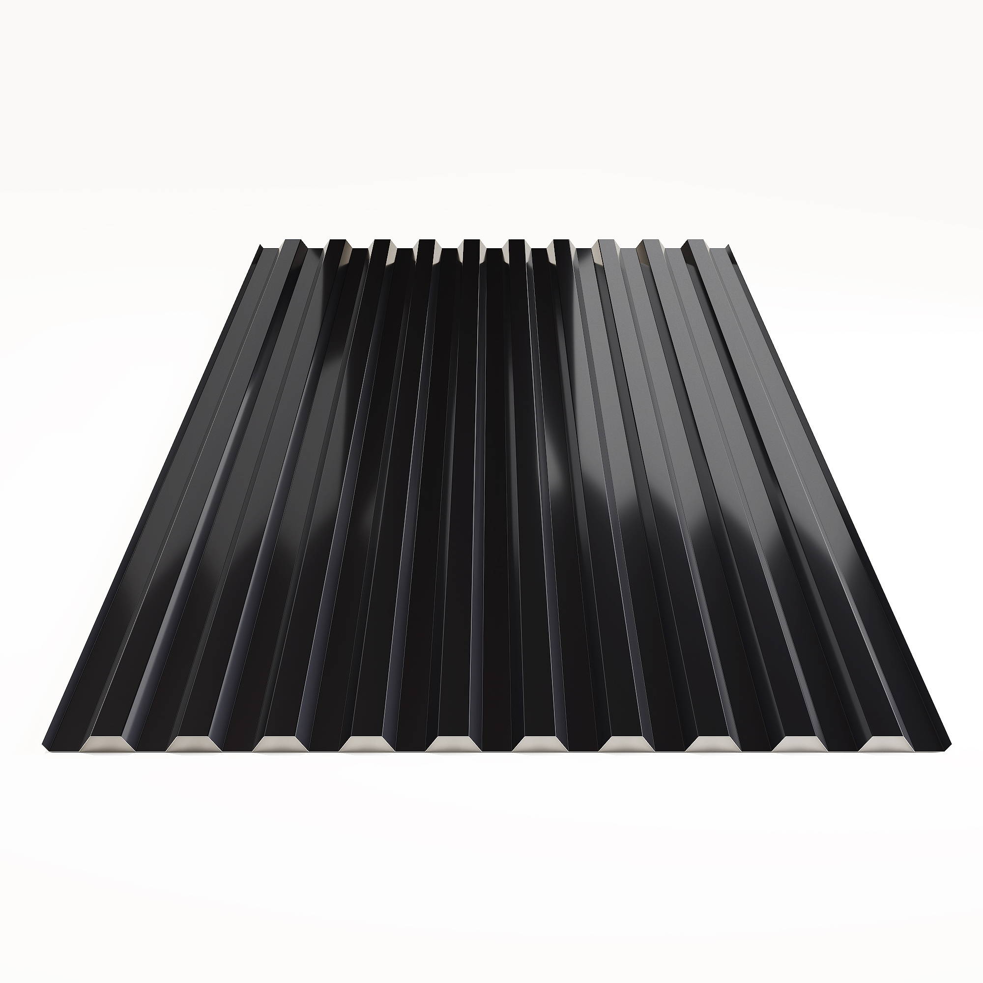 

Профнастил С-21 Гладкий полиэстер RAL 9005 (Глубокий черный) 2500*1050*0,4 односторонний