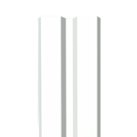 Металлический штакетник Гладкий полиэстер RAL 9003 (Белый) 3000*87*0,5 односторонний Прямой