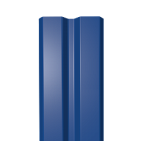 Металлический штакетник Гладкий полиэстер RAL 5005 (Синий) 3000*87*0,4 односторонний Прямой