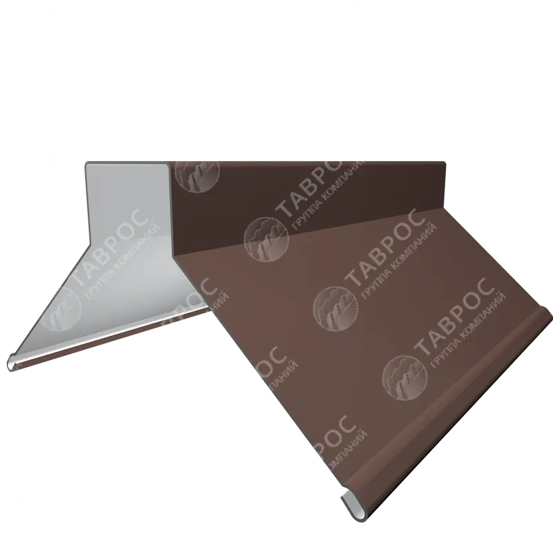 Конёк с планкой Гладкий полиэстер RAL 8017 (Шоколадно-коричневый) 2000x150x50